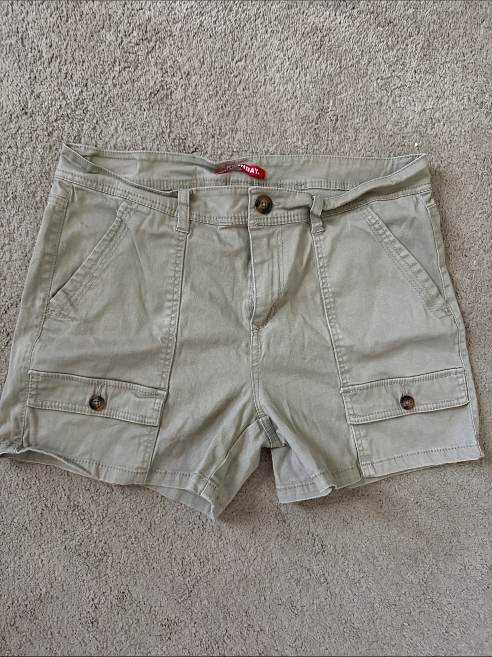 UNIONBAY Khaki Cargo Shorts for Women